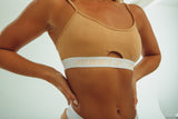 Bralette & Thong Loungewear - Khaki