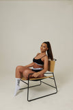 Bralette & Thong Loungewear - Black
