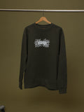 Jerry J “Born to Elevate” Doodle Sweatshirt – Olive Khaki