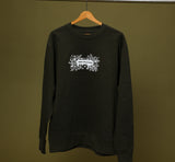 Jerry J “Born to Elevate” Doodle Sweatshirt – Olive Khaki