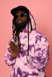 Jerry J Purple Tie Dye Hoodie