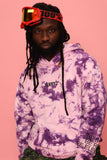 Jerry J Purple Tie Dye Hoodie