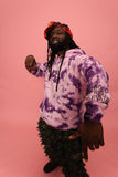 Jerry J Purple Tie Dye Hoodie