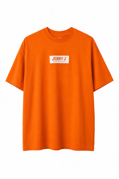 ORANGE OVERSIZED MOCK NECK TEE – Jerry J Clothing | For Elevated
