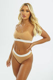 Bralette & Thong Loungewear - Khaki