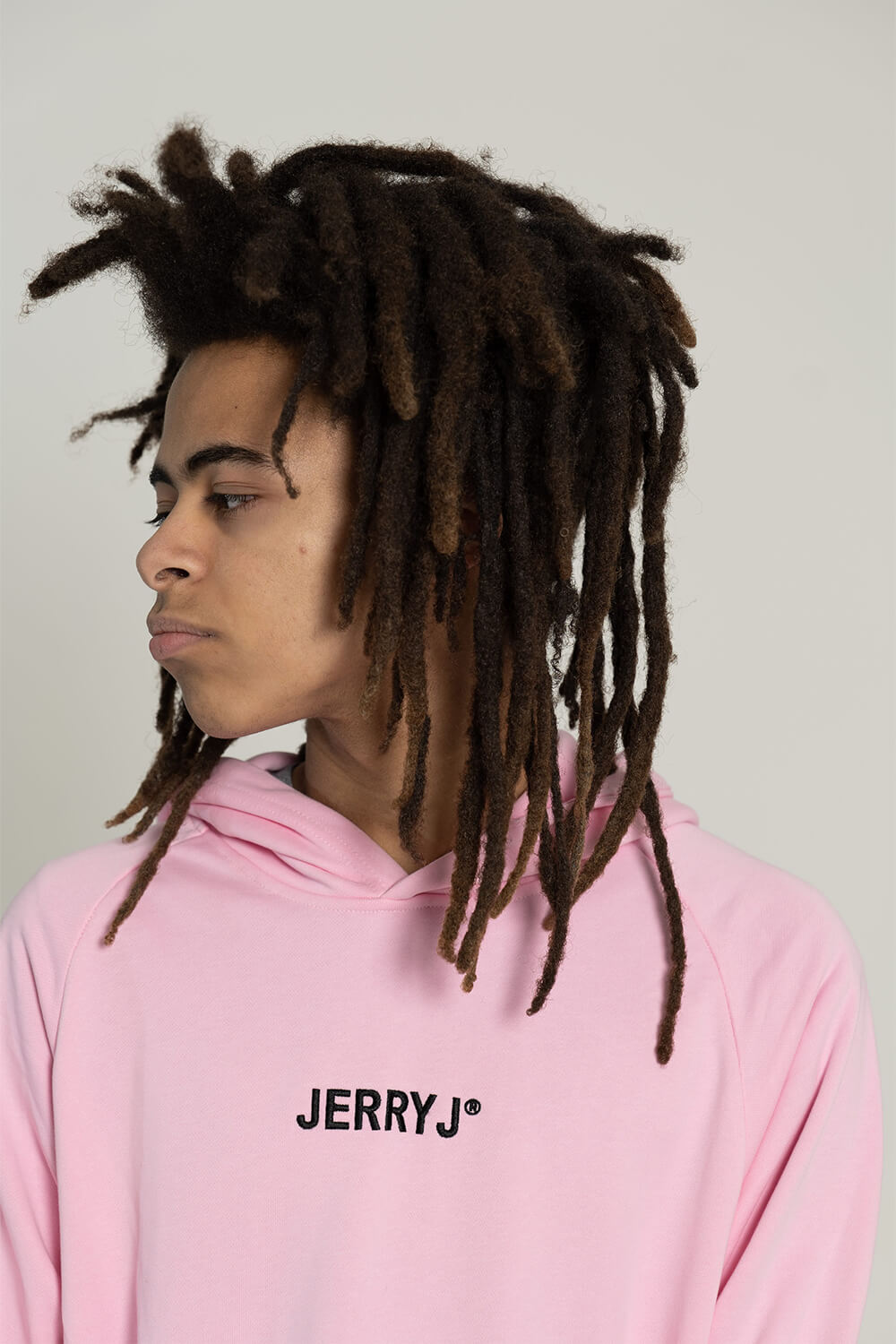 Pink Hoodie – Jerry J Logo - Unisex